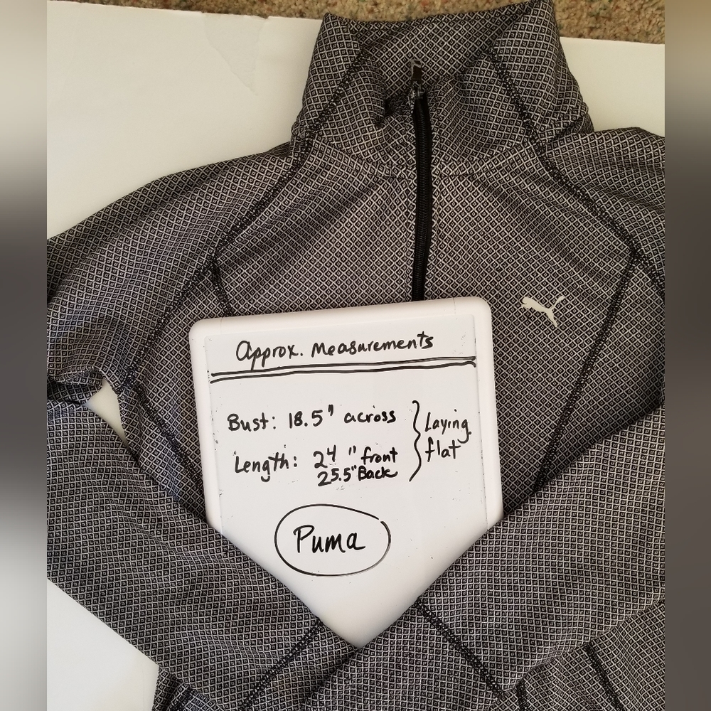 Puma Full Zip Running Performance Jacket Gray M - image 2